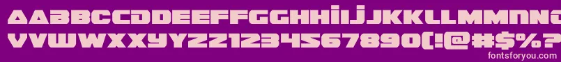 guardian2 Font – Pink Fonts on Purple Background