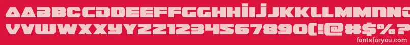guardian2 Font – Pink Fonts on Red Background