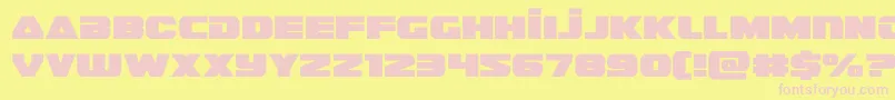 guardian2 Font – Pink Fonts on Yellow Background