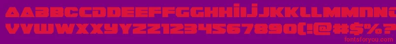 guardian2 Font – Red Fonts on Purple Background