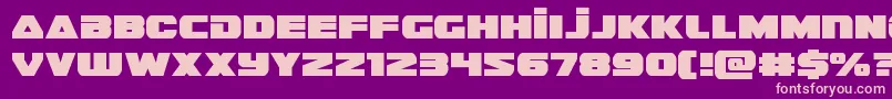 guardian2 Font – Pink Fonts on Purple Background