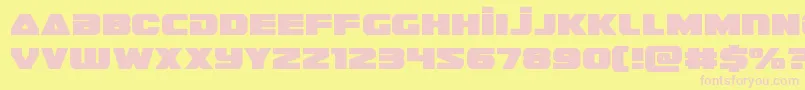 guardian2 Font – Pink Fonts on Yellow Background