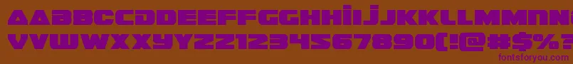 guardian2 Font – Purple Fonts on Brown Background