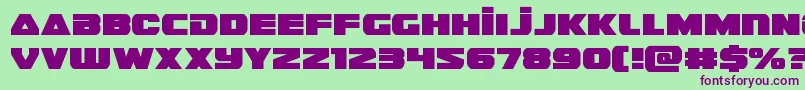 guardian2 Font – Purple Fonts on Green Background