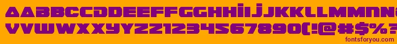 guardian2 Font – Purple Fonts on Orange Background