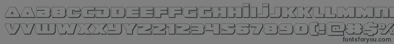 guardian23d Font – Black Fonts on Gray Background