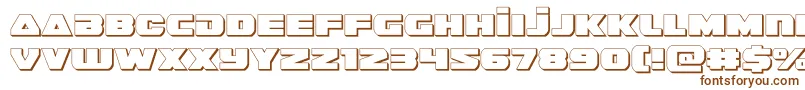 Шрифт guardian23d – коричневые шрифты на белом фоне