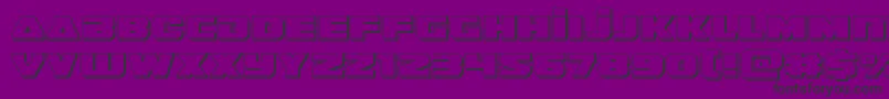 guardian23d Font – Black Fonts on Purple Background