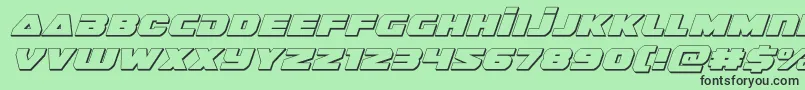 guardian23dital Font – Black Fonts on Green Background
