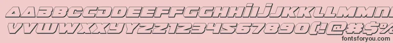 guardian23dital Font – Black Fonts on Pink Background