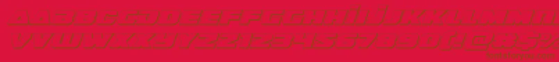 guardian23dital Font – Brown Fonts on Red Background