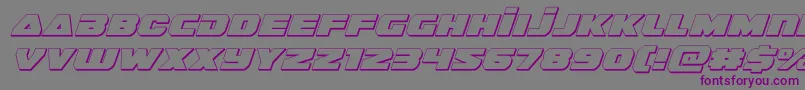 guardian23dital Font – Purple Fonts on Gray Background