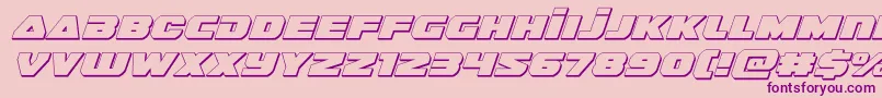 guardian23dital Font – Purple Fonts on Pink Background
