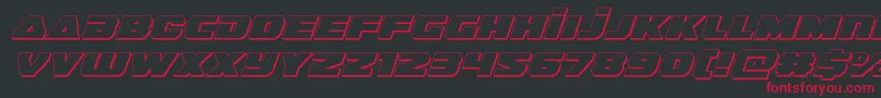 guardian23dital Font – Red Fonts on Black Background