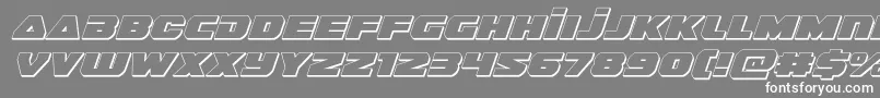 guardian23dital Font – White Fonts on Gray Background