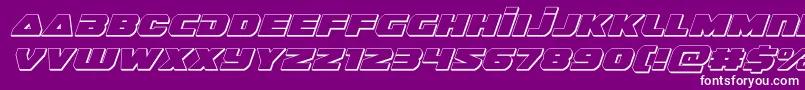 guardian23dital-Schriftart – Weiße Schriften auf violettem Hintergrund