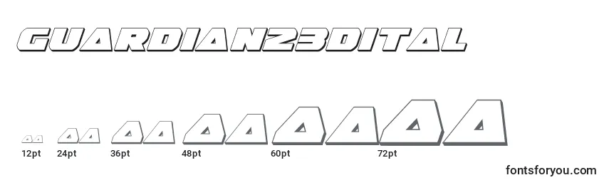 Guardian23dital (128655)-fontin koot