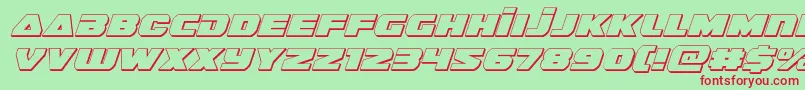 guardian23dital Font – Red Fonts on Green Background