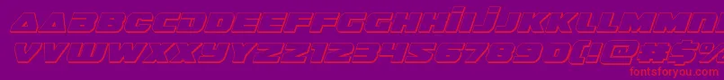 guardian23dital Font – Red Fonts on Purple Background