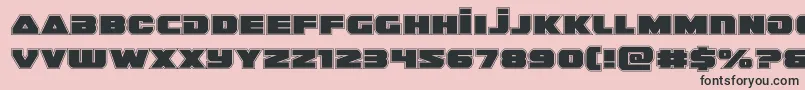 guardian2acad Font – Black Fonts on Pink Background