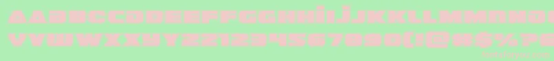 guardian2acad Font – Pink Fonts on Green Background