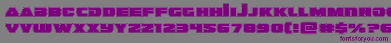 guardian2acad Font – Purple Fonts on Gray Background