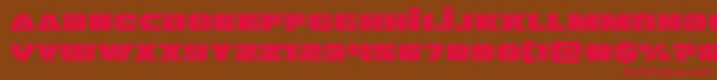 guardian2acad Font – Red Fonts on Brown Background