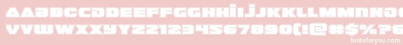 guardian2acad Font – White Fonts on Pink Background