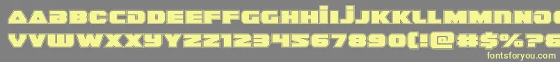 guardian2acad Font – Yellow Fonts on Gray Background