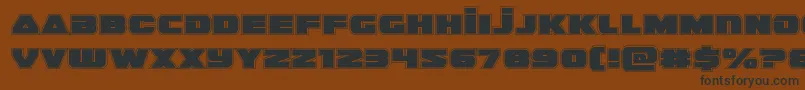 guardian2acad Font – Black Fonts on Brown Background
