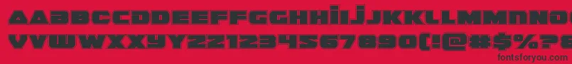 guardian2acad Font – Black Fonts on Red Background