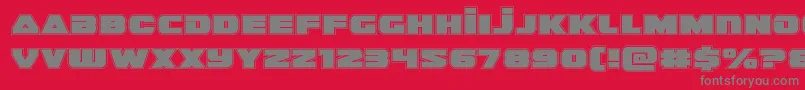 guardian2acad Font – Gray Fonts on Red Background