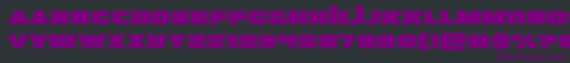 guardian2acad Font – Purple Fonts on Black Background