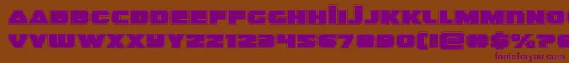guardian2acad Font – Purple Fonts on Brown Background