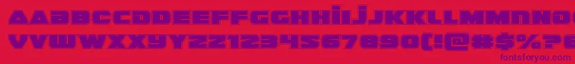 guardian2acad-Schriftart – Violette Schriften auf rotem Hintergrund