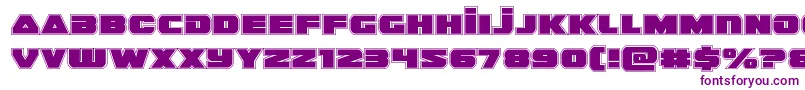 guardian2acad Font – Purple Fonts on White Background