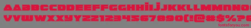 guardian2acad Font – Red Fonts on Gray Background