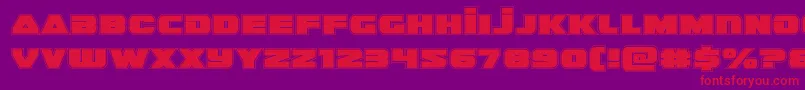 guardian2acad Font – Red Fonts on Purple Background