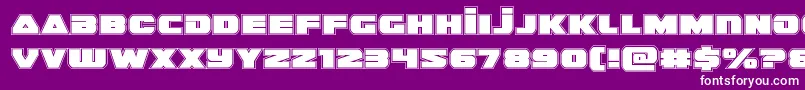 guardian2acad Font – White Fonts on Purple Background
