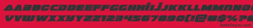 guardian2acadital-Schriftart – Schwarze Schriften auf rotem Hintergrund