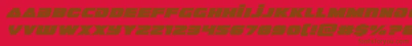 guardian2acadital Font – Brown Fonts on Red Background