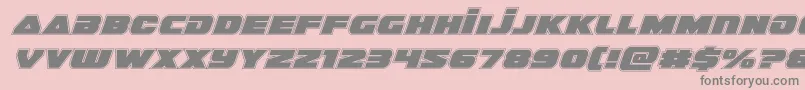 guardian2acadital-Schriftart – Graue Schriften auf rosa Hintergrund