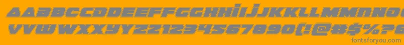 guardian2acadital Font – Gray Fonts on Orange Background