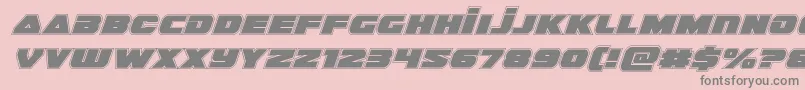 guardian2acadital Font – Gray Fonts on Pink Background
