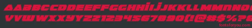 guardian2acadital Font – Red Fonts on Black Background