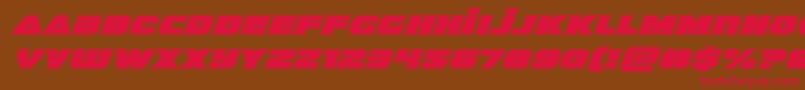 guardian2acadital Font – Red Fonts on Brown Background