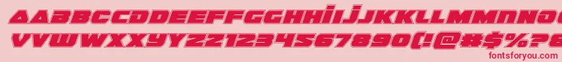 guardian2acadital Font – Red Fonts on Pink Background
