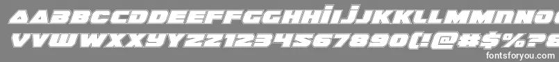 guardian2acadital Font – White Fonts on Gray Background