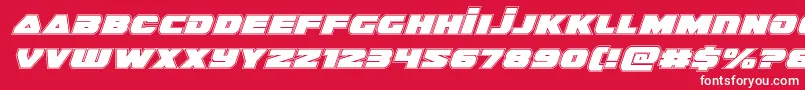 guardian2acadital Font – White Fonts on Red Background