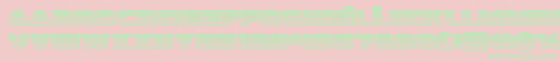 guardian2chrome Font – Green Fonts on Pink Background